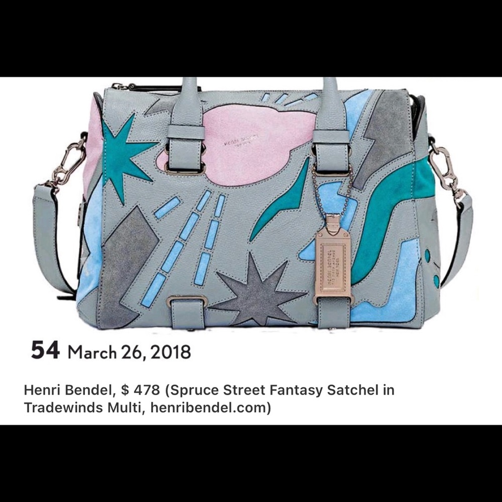 Henri Bendel Rare Spruce Street Fantasy Satchel NWT